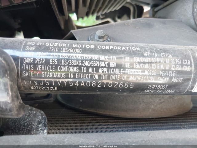 2008 SUZUKI VLR1800 JS1VY54A082102665 Photo 9