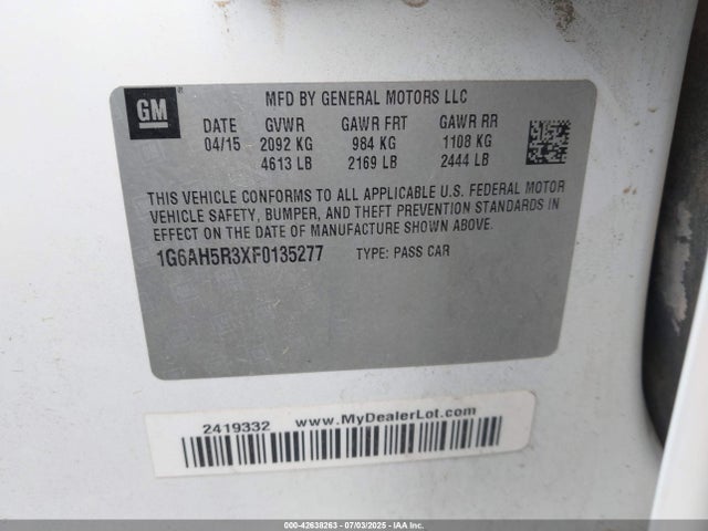 2015 CADILLAC ATS 1G6AH5R3XF0135277 Photo 8
