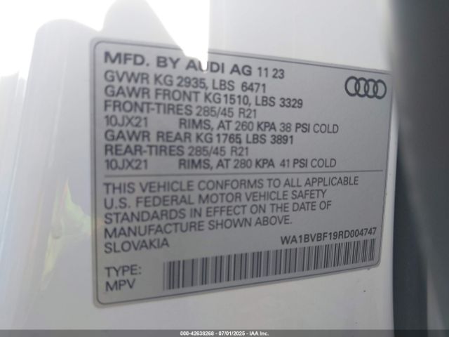 2024 AUDI Q8 WA1BVBF19RD004747 Photo 8