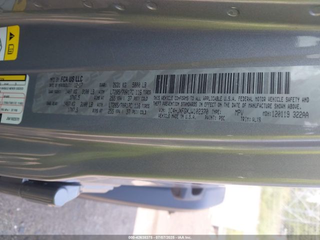 2018 JEEP WRANGLER UNLIMITED 1C4HJXFGXJW102370 Photo 8