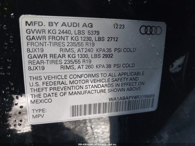 2024 AUDI Q5 WA1ABAFY4R2055869 Photo 8