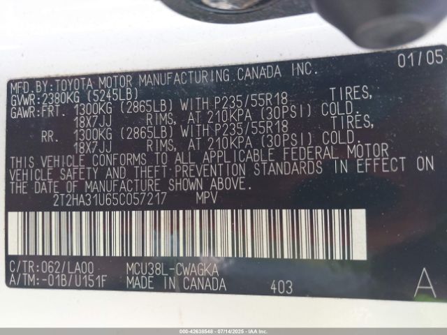 2005 LEXUS RX 330 2T2HA31U65C057217 Photo 8