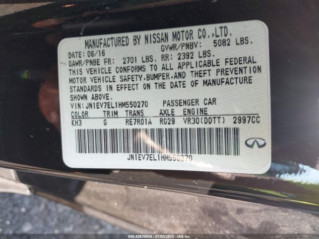 2017 INFINITI Q60 JN1EV7EL1HM550270 Photo 8