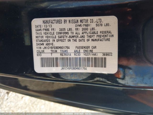 2014 INFINITI Q60 JN1CV6FE8EM901754 Photo 8