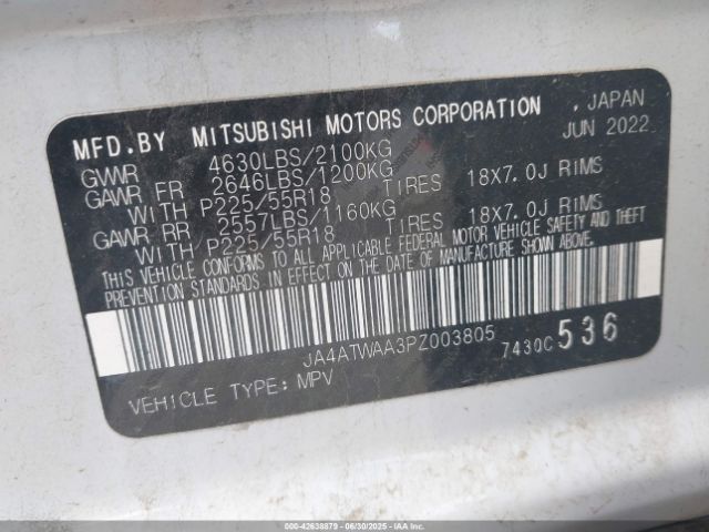 2023 MITSUBISHI ECLIPSE CROSS JA4ATWAA3PZ003805 Photo 8