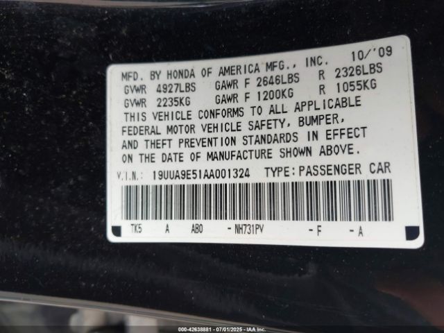 2010 ACURA TL 19UUA9E51AA001324 Photo 8