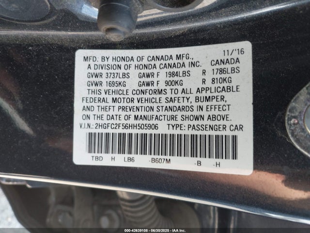 2HGFC2F56HH505906 Honda k20c2