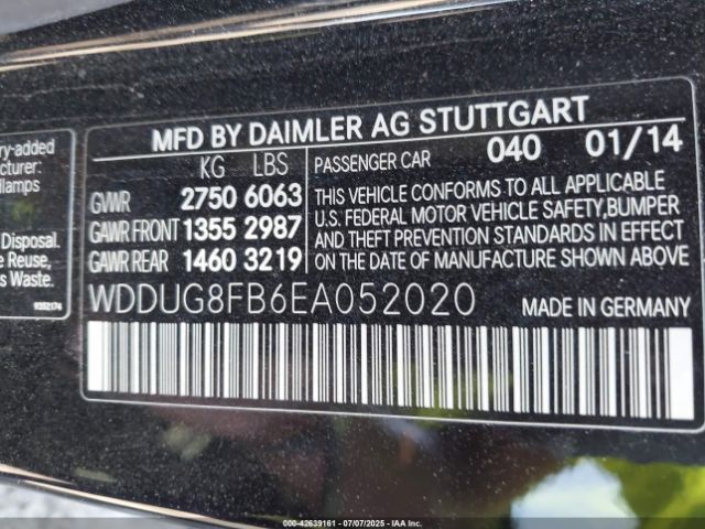 2014 MERCEDES-BENZ S 550 WDDUG8FB6EA052020 Photo 8
