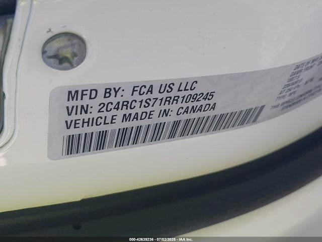 Chrysler Pacifica Hybrid S Appearance Pkg 2024 2C4RC1S71RR109245 Image 9