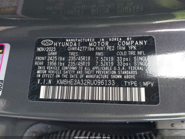 2024 HYUNDAI KONA KM8HE3A32RU096133 Photo 8