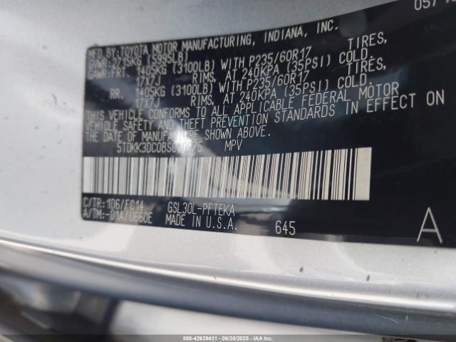 2011 TOYOTA SIENNA 5TDKK3DC0BS040975 Photo 8