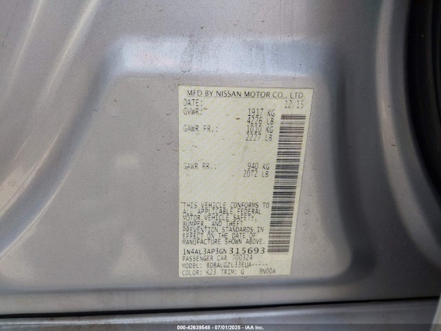 1N4AL3AP3GN315693 Nissan 2016