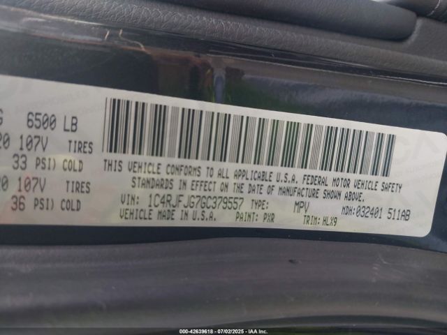 2016 JEEP GRAND CHEROKEE 1C4RJFJG7GC379557 Photo 8