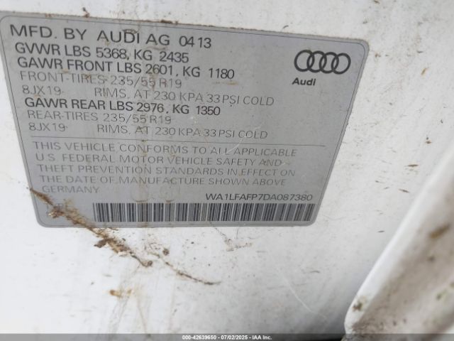2013 AUDI Q5 WA1LFAFP7DA087380 Photo 8