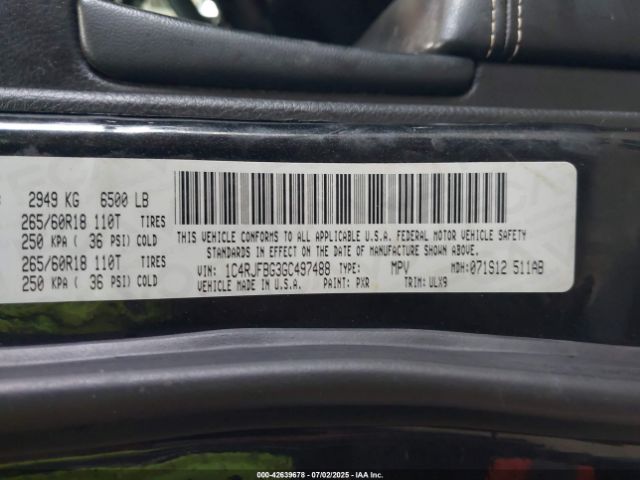 2016 JEEP GRAND CHEROKEE 1C4RJFBG3GC497488 Photo 8