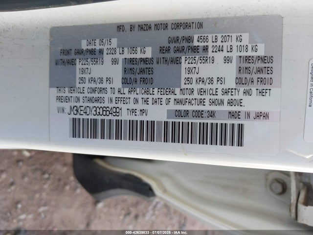 JM3KE4DY3G0664991 Mazda py