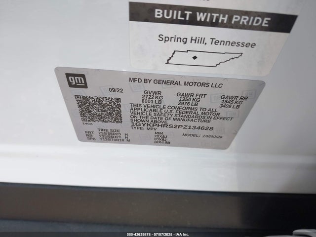 2023 CADILLAC XT6 1GYKPHRS2PZ134628 Photo 8