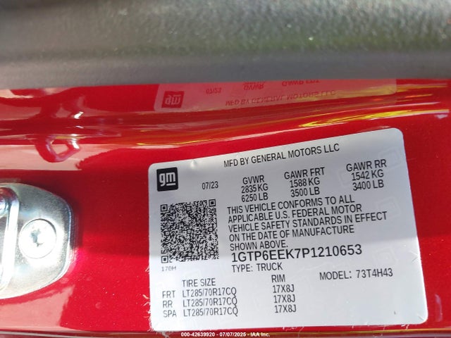 1GTP6EEK7P1210653 GMC l3b