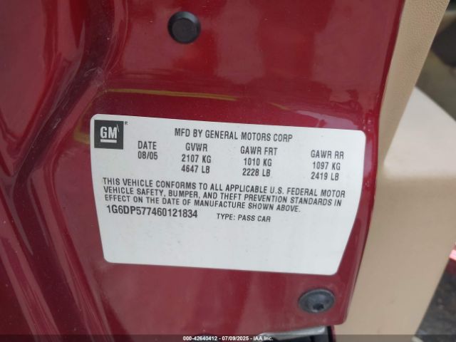 2006 CADILLAC CTS 1G6DP577460121834 Photo 8