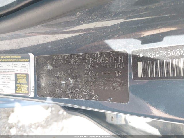 KIA gdi nu 2016 KNAFK5A8XG5622329 Image 9