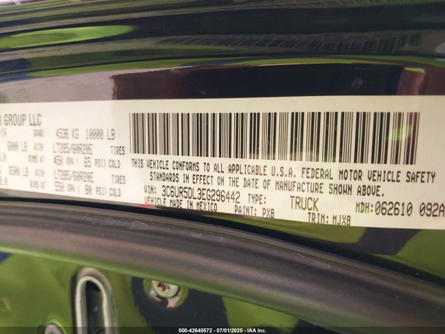 3C6UR5DL3EG296442 RAM 2500