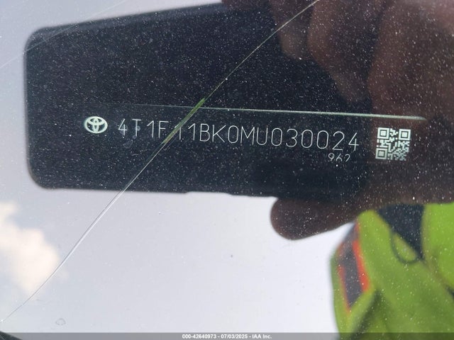 4T1F11BK0MU030024 Toyota a25a-fks