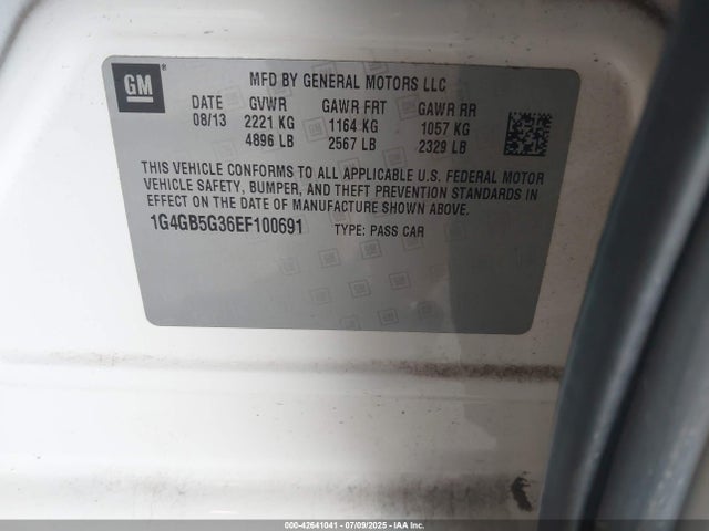 1G4GB5G36EF100691 Buick lfx