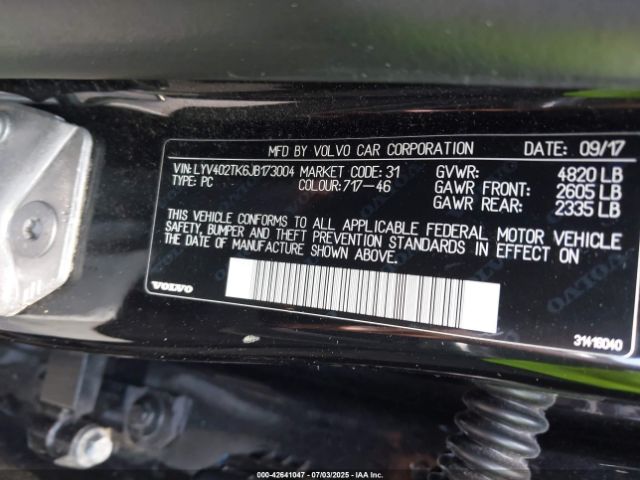 2018 VOLVO S60 INSCRIPTION LYV402TK6JB173004 Photo 8