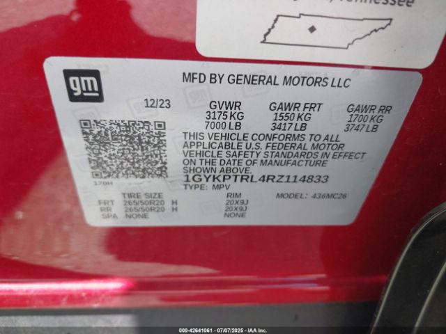 2024 CADILLAC LYRIQ 1GYKPTRL4RZ114833 Photo 8