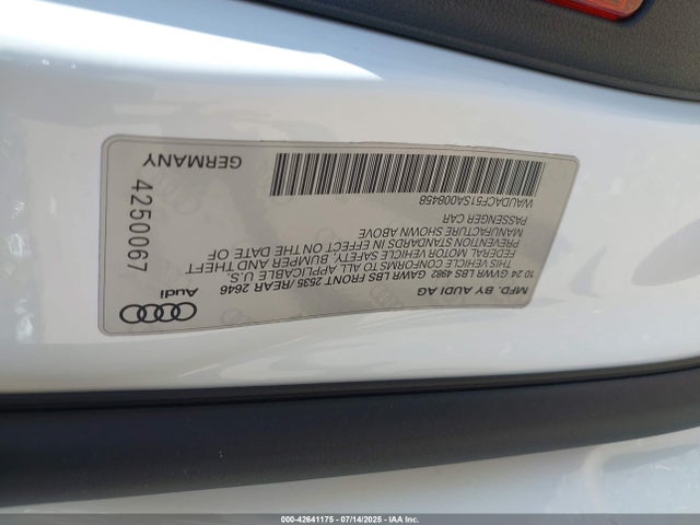 2025 AUDI A5 SPORTBACK WAUDACF51SA008458 Photo 8