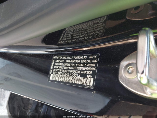 Porsche Cayenne 2016 WP1AB2A26GLA95813 Image 9