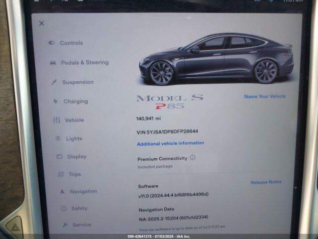 2013 TESLA MODEL S 5YJSA1DP8DFP28644 Photo 6