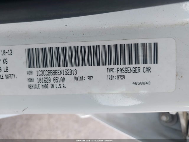 Chrysler 200 2014 1C3CCBBB6EN152913 Image 9