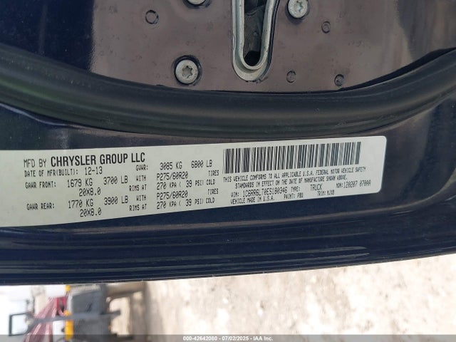 RAM 1500 2014 1C6RR6LT0ES180346 Image 9