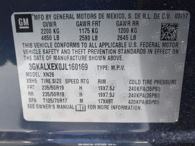 2018 GMC TERRAIN 3GKALXEX0JL160169 Photo 8