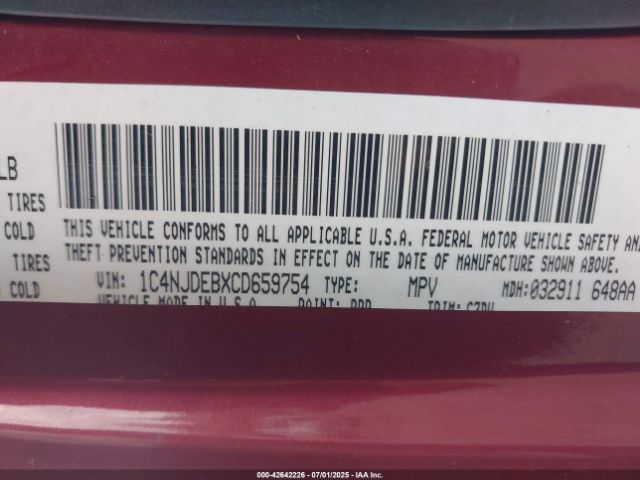 2012 JEEP COMPASS 1C4NJDEBXCD659754 Photo 8