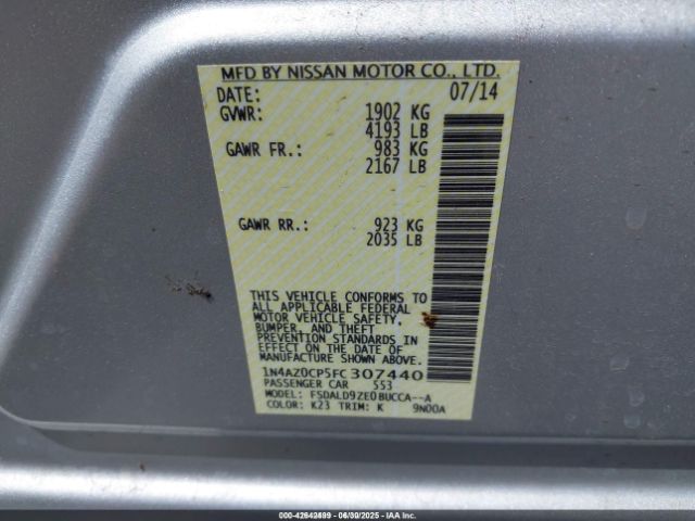 2015 NISSAN LEAF 1N4AZ0CP5FC307440 Photo 8