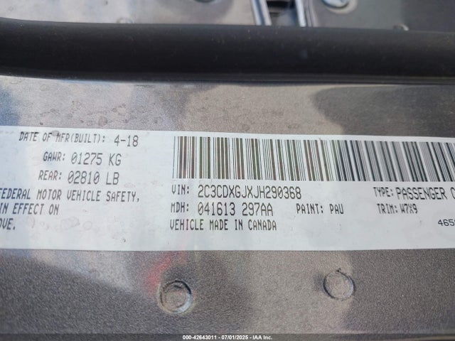 Dodge Charger 2018 2C3CDXGJXJH290368 Image 9