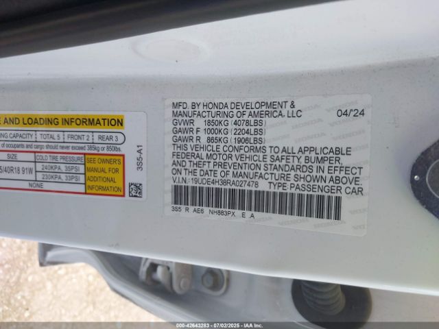 2024 ACURA INTEGRA 19UDE4H38RA027478 Photo 8