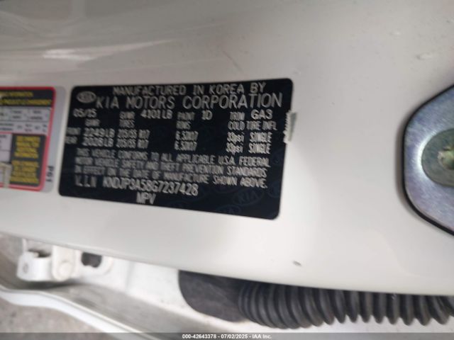 2016 KIA SOUL KNDJP3A58G7237428 Photo 8