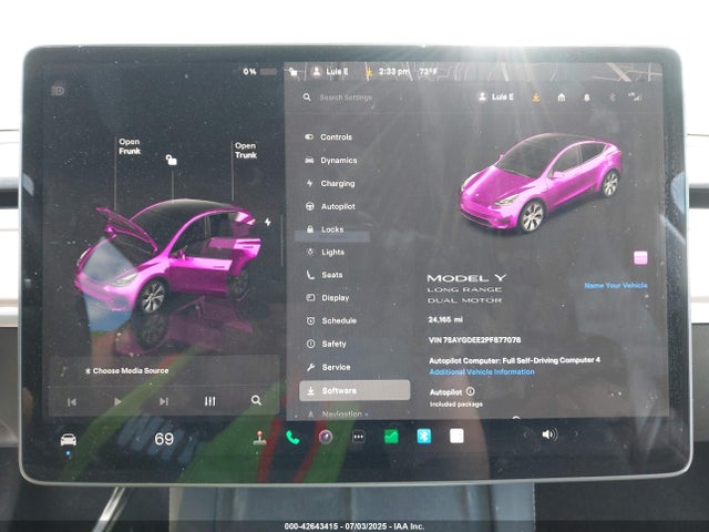 Tesla 2023 2023 7SAYGDEE2PF877078 Image 7