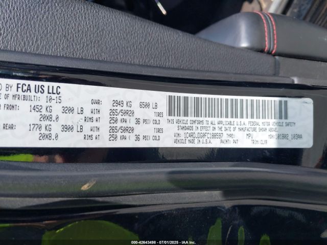 2015 DODGE DURANGO 1C4RDJDG0FC188597 Photo 8