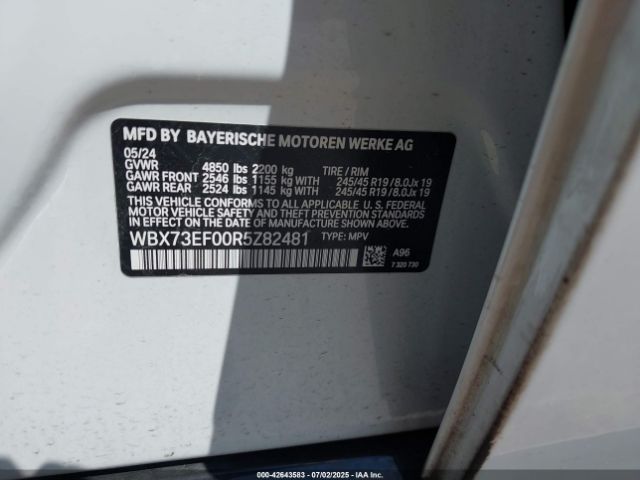 2024 BMW X1 WBX73EF00R5Z82481 Photo 8