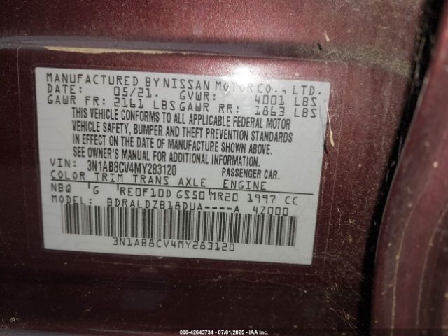 2021 NISSAN SENTRA 3N1AB8CV4MY283120 Photo 8