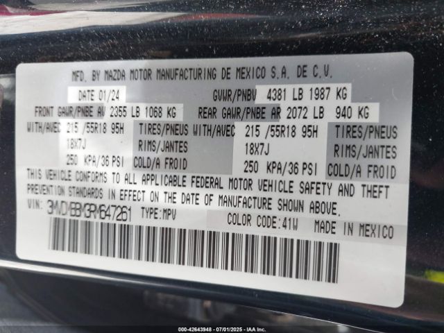 2024 MAZDA CX-30 3MVDMBBM3RM647261 Photo 8
