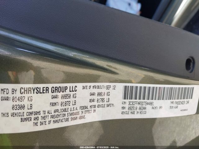 2013 FIAT 500 3C3CFFAR3DT544081 Photo 8