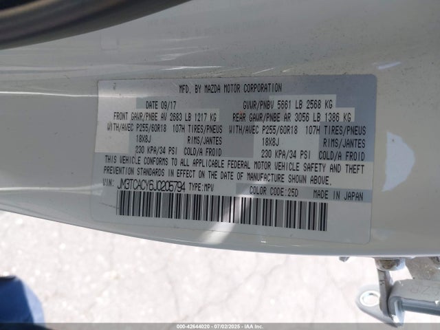 JM3TCACY6J0205794 Mazda py turbo