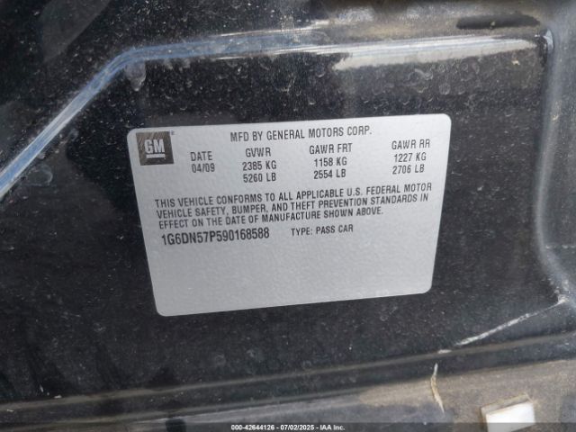 2009 CADILLAC CTS-V 1G6DN57P590168588 Photo 8