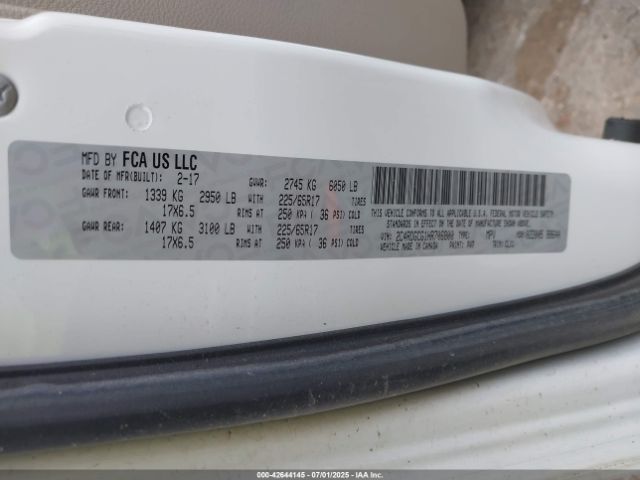 2017 DODGE GRAND CARAVAN 2C4RDGCG1HR706800 Photo 8