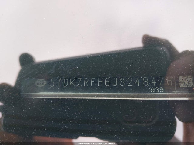 5TDKZRFH6JS248476 Toyota 2gr-fks